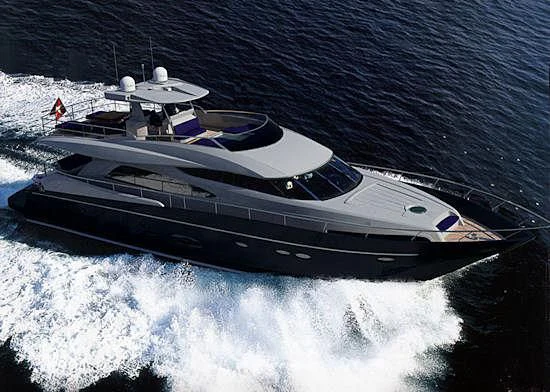 a boat on a body of water aboard STELA 117 Yacht for Sale