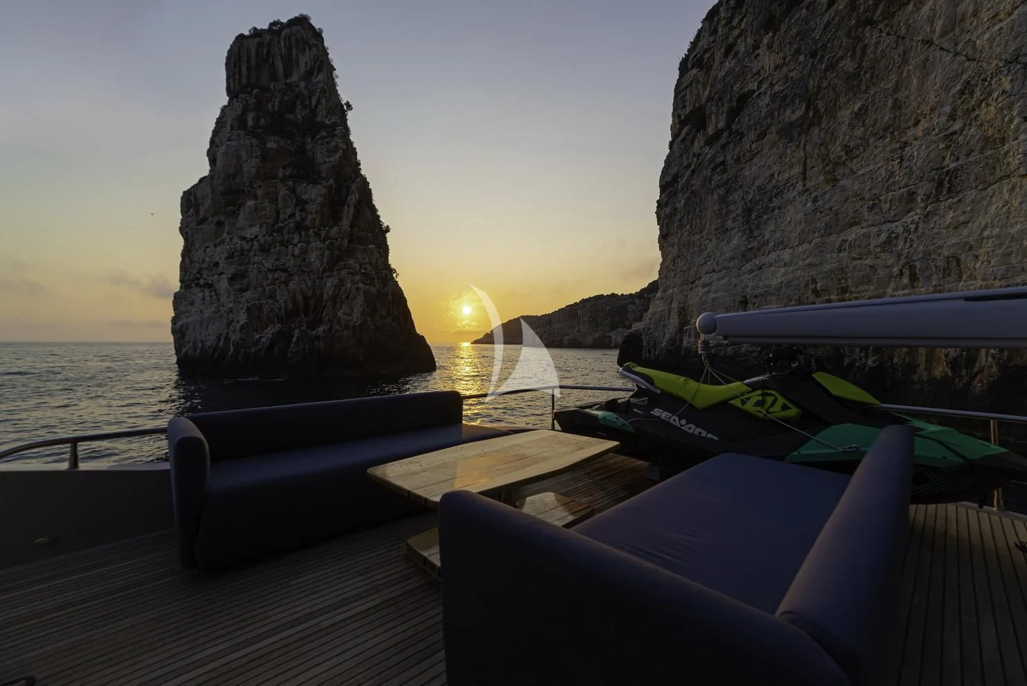 a boat on the water aboard STELA 117 Yacht for Sale