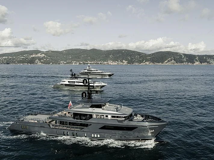 a boat in the water aboard AMO Yacht for Sale