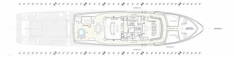 diagram, engineering drawing aboard AMO Yacht for Sale