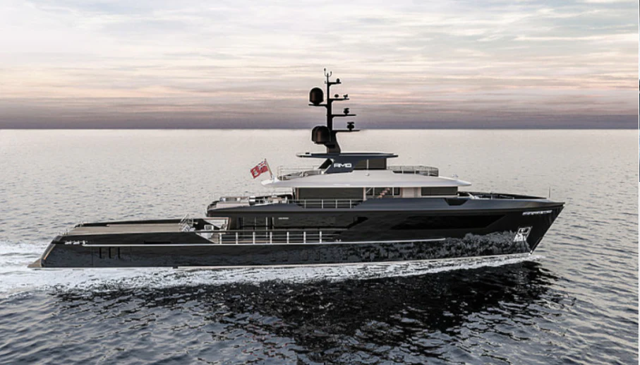 a boat in the water aboard AMO Yacht for Sale