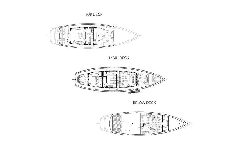 diagram aboard MISCHIEF Yacht for Sale