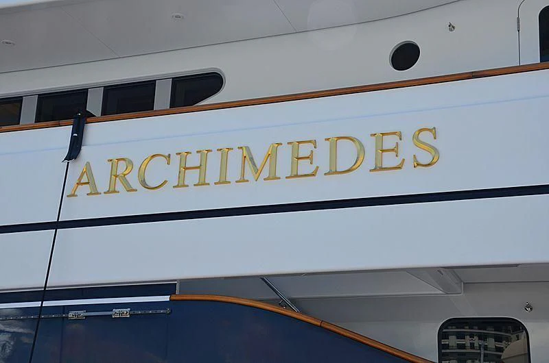 text aboard ARCHIMEDES Yacht for Sale