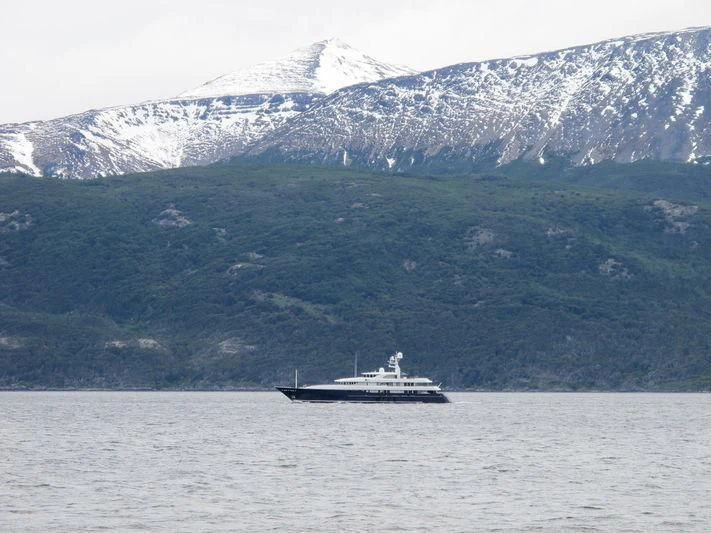 a boat in the water aboard ARCHIMEDES Yacht for Sale