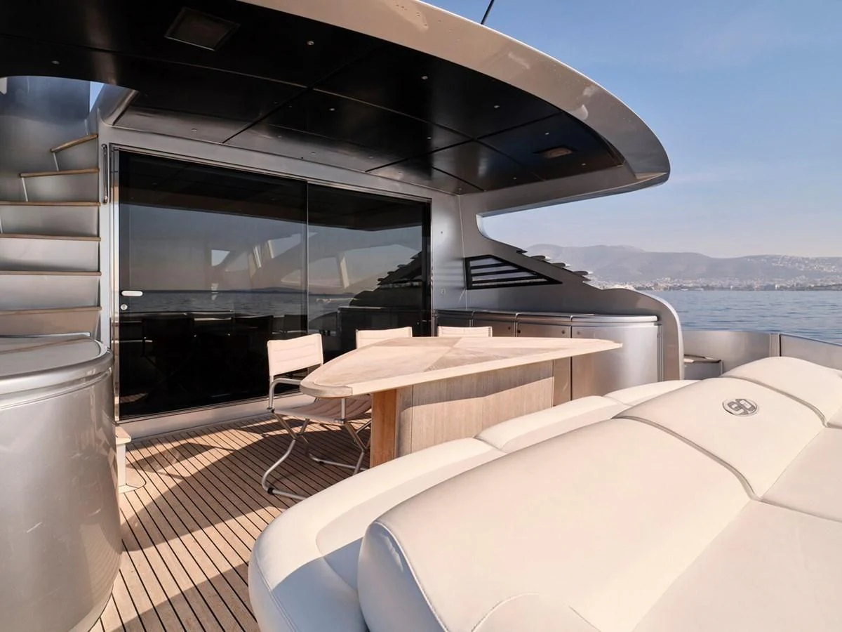 a boat on the water aboard ONE Yacht for Charter