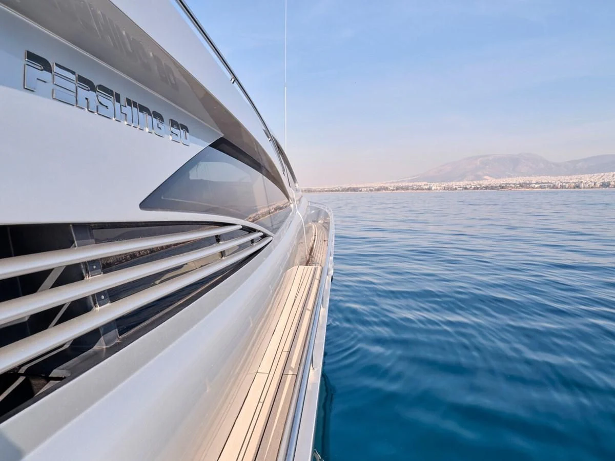 a boat on the water aboard ONE Yacht for Charter