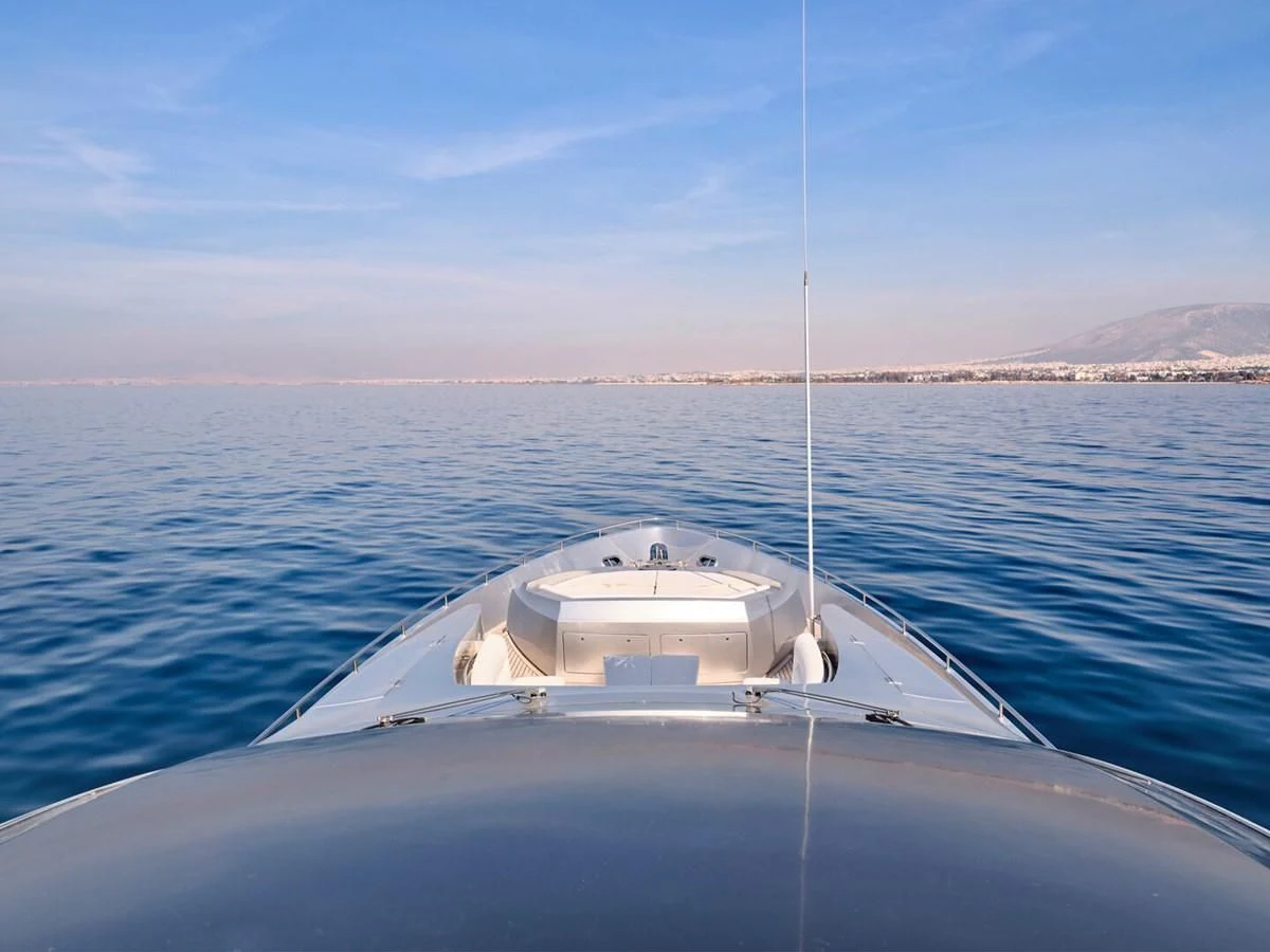 a boat on the water aboard ONE Yacht for Charter