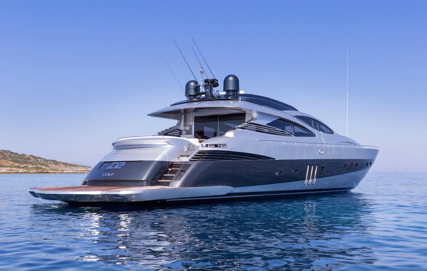 a boat on the water aboard ONE Yacht for Charter