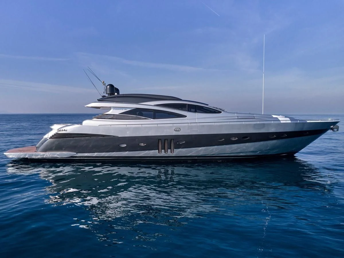 a white yacht in the water aboard ONE Yacht for Charter