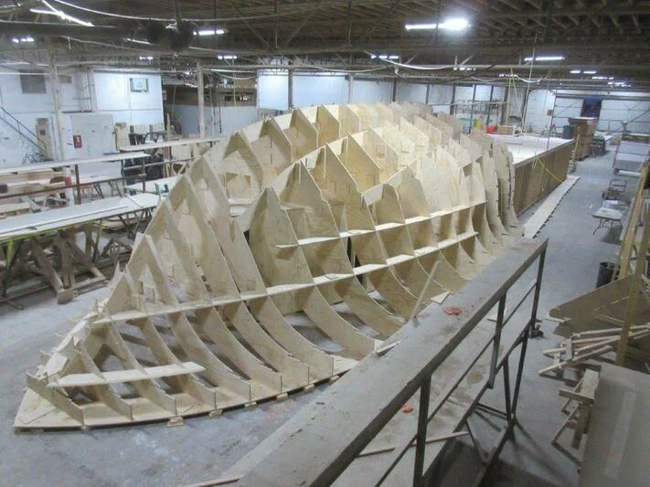 a large factory with large machines aboard JARRETT BAY 90/68 Yacht for Sale
