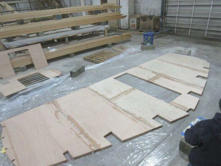 a large room with a large group of bricks on the floor aboard JARRETT BAY 90/68 Yacht for Sale