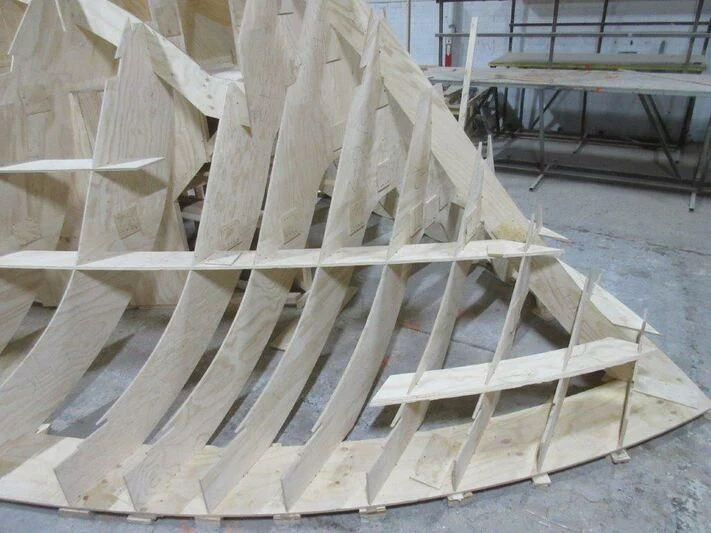 a large white structure aboard JARRETT BAY 90/68 Yacht for Sale