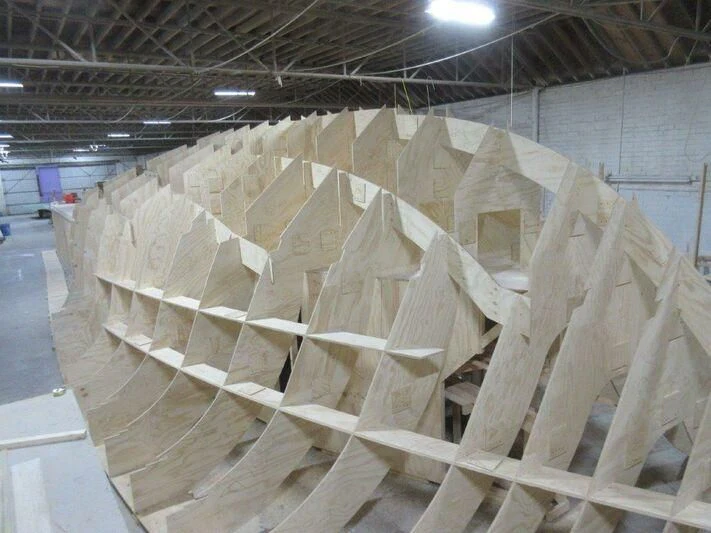 a large stack of white plastic bags aboard JARRETT BAY 90/68 Yacht for Sale