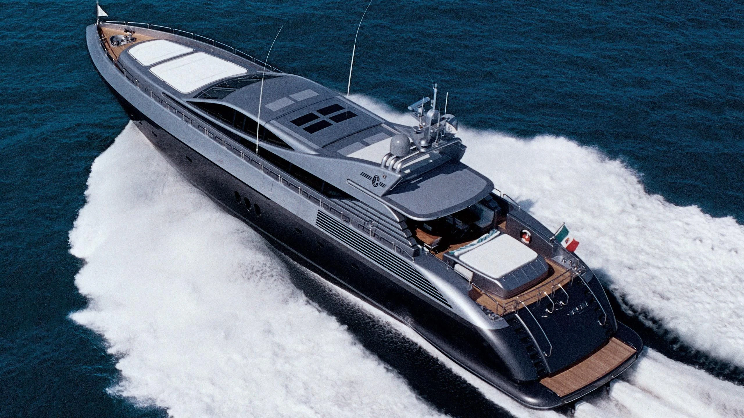 a ship on the water aboard MARIA CARLA Yacht for Sale