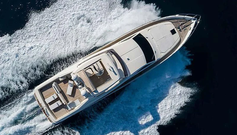 a satellite in space aboard ASTARTE Yacht for Sale