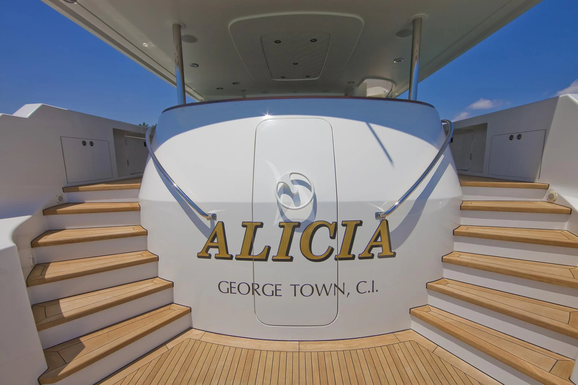 a boat on the water aboard LADY GRACE Yacht for Sale