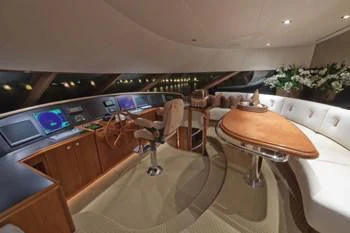a modern looking kitchen aboard LADY GRACE Yacht for Sale