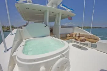 a boat on the water aboard LADY GRACE Yacht for Sale