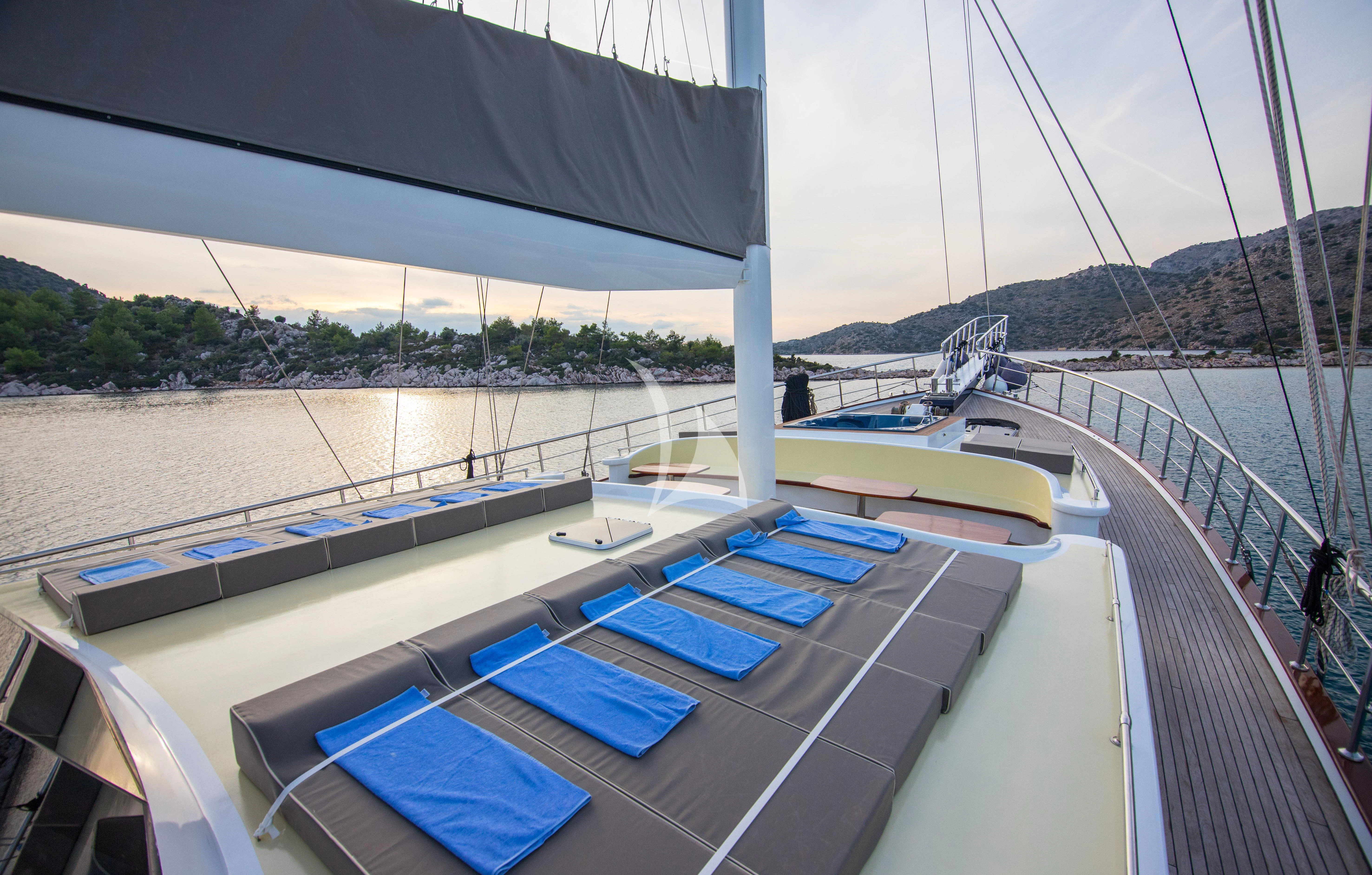 a boat on the water aboard NEVRA QUEEN Yacht for Sale