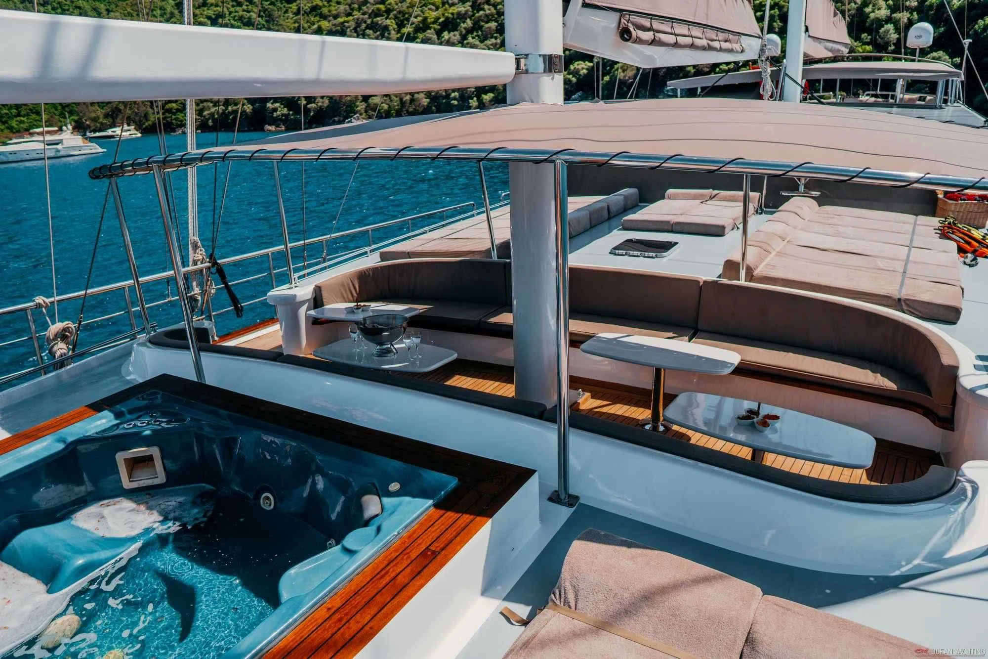 a boat on the water aboard NEVRA QUEEN Yacht for Sale