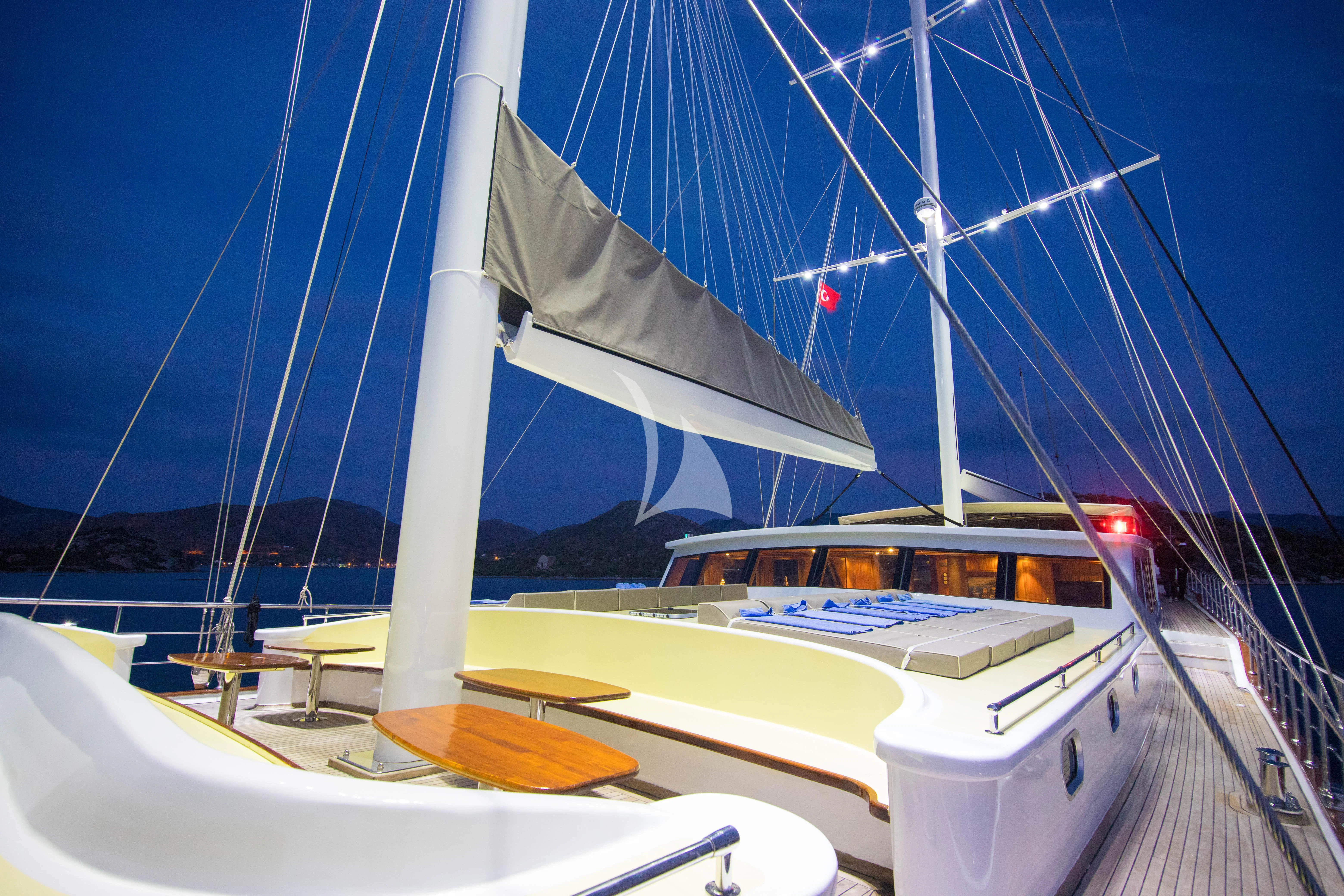 a boat on the water aboard NEVRA QUEEN Yacht for Sale