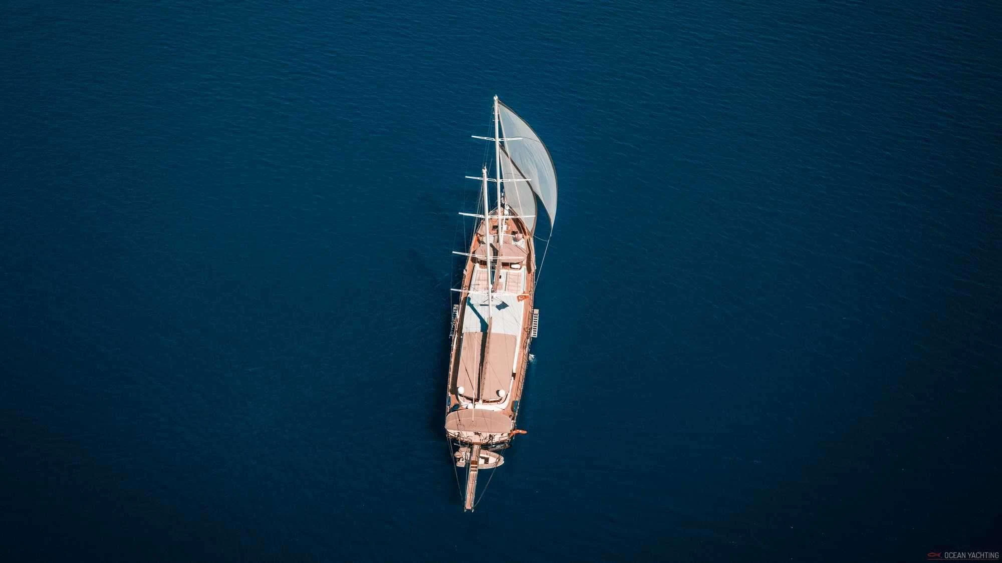 a boat in the water aboard NEVRA QUEEN Yacht for Sale