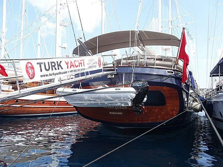 a boat in the water aboard NEVRA QUEEN Yacht for Sale