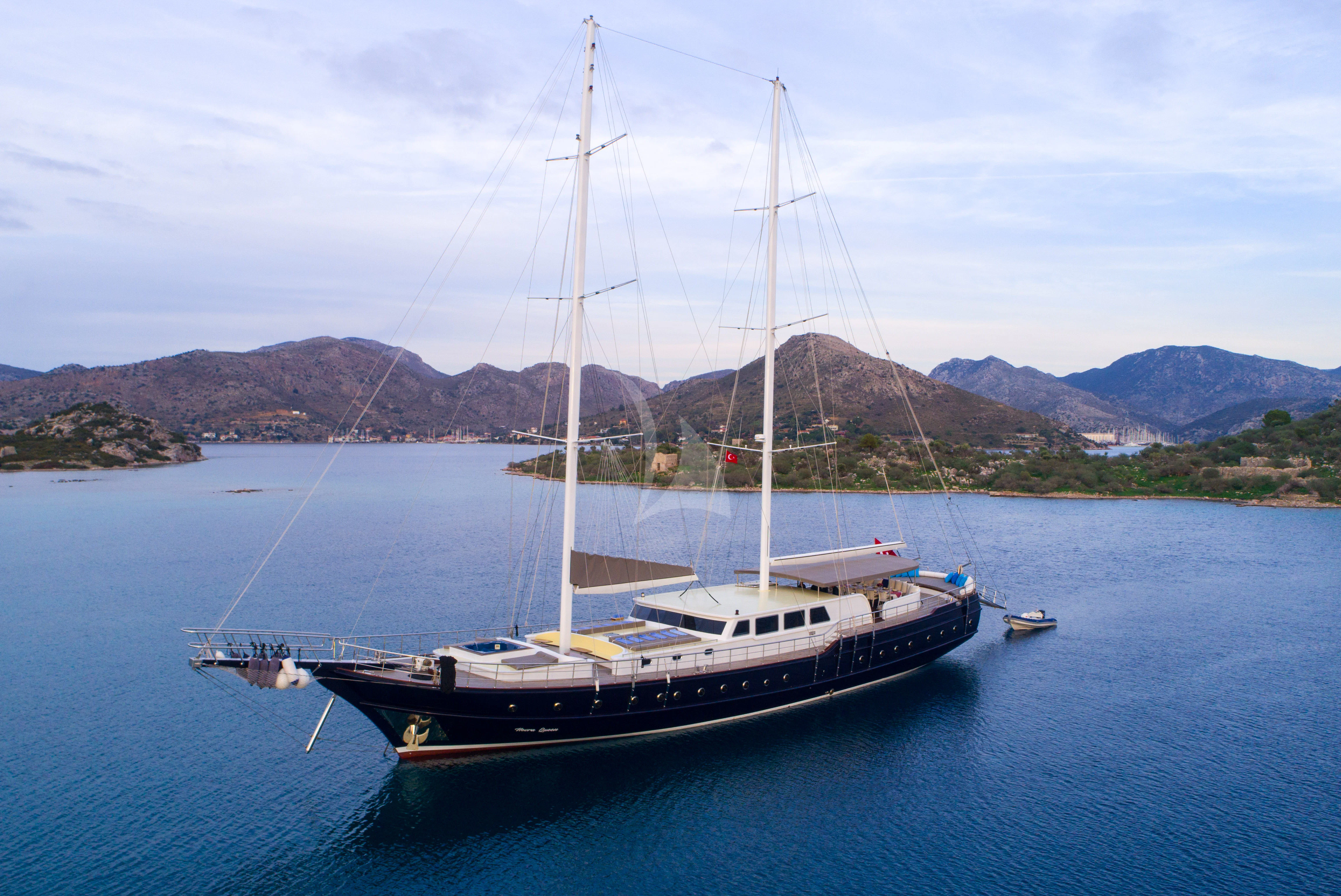 a boat in the water aboard NEVRA QUEEN Yacht for Sale