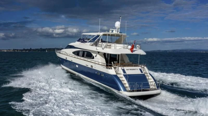 a boat on the water aboard INTEGRITY Yacht for Sale