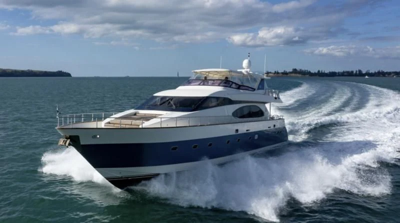 a boat on the water aboard INTEGRITY Yacht for Sale
