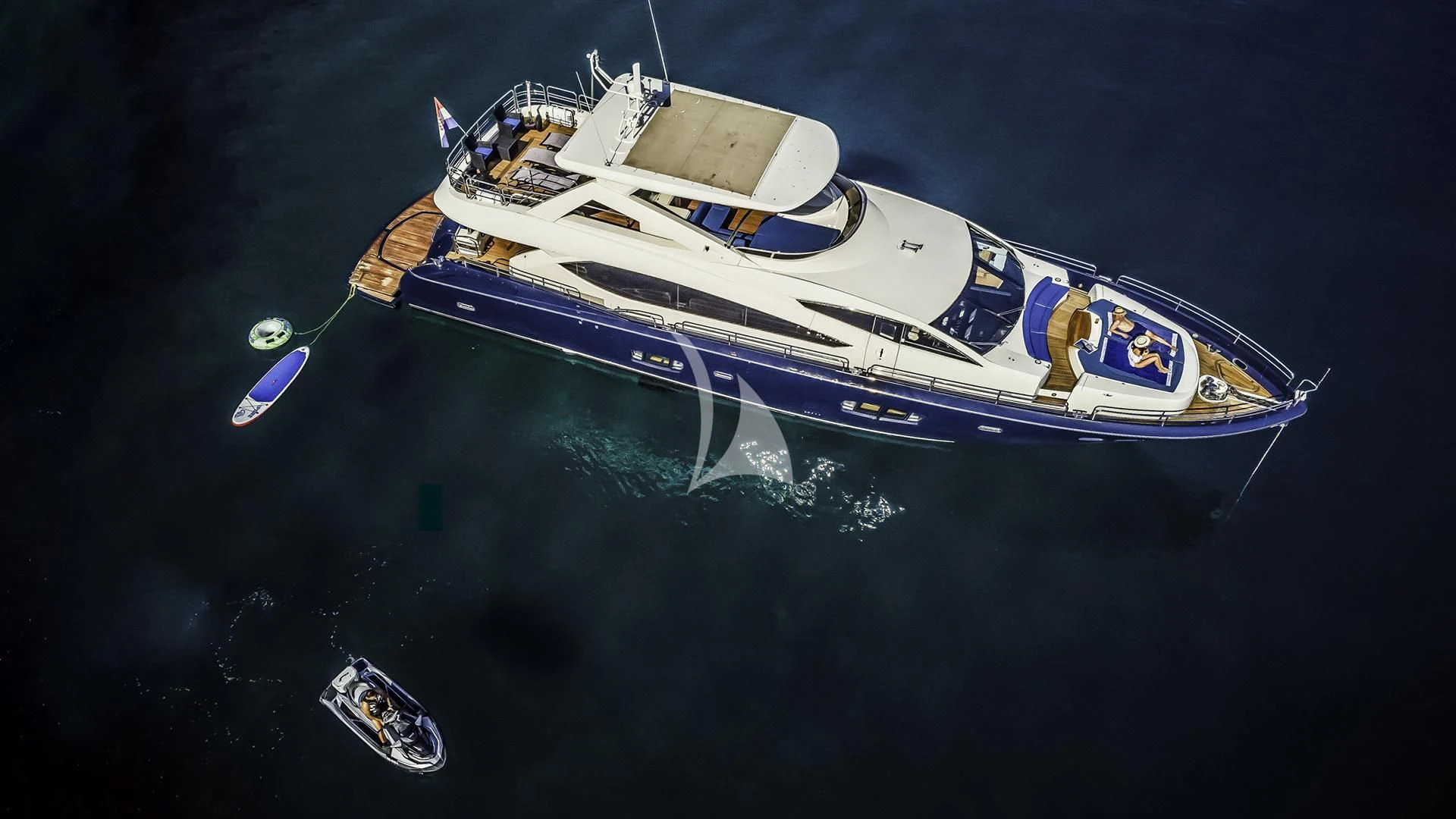 a boat in the water aboard THE BEST WAY Yacht for Sale