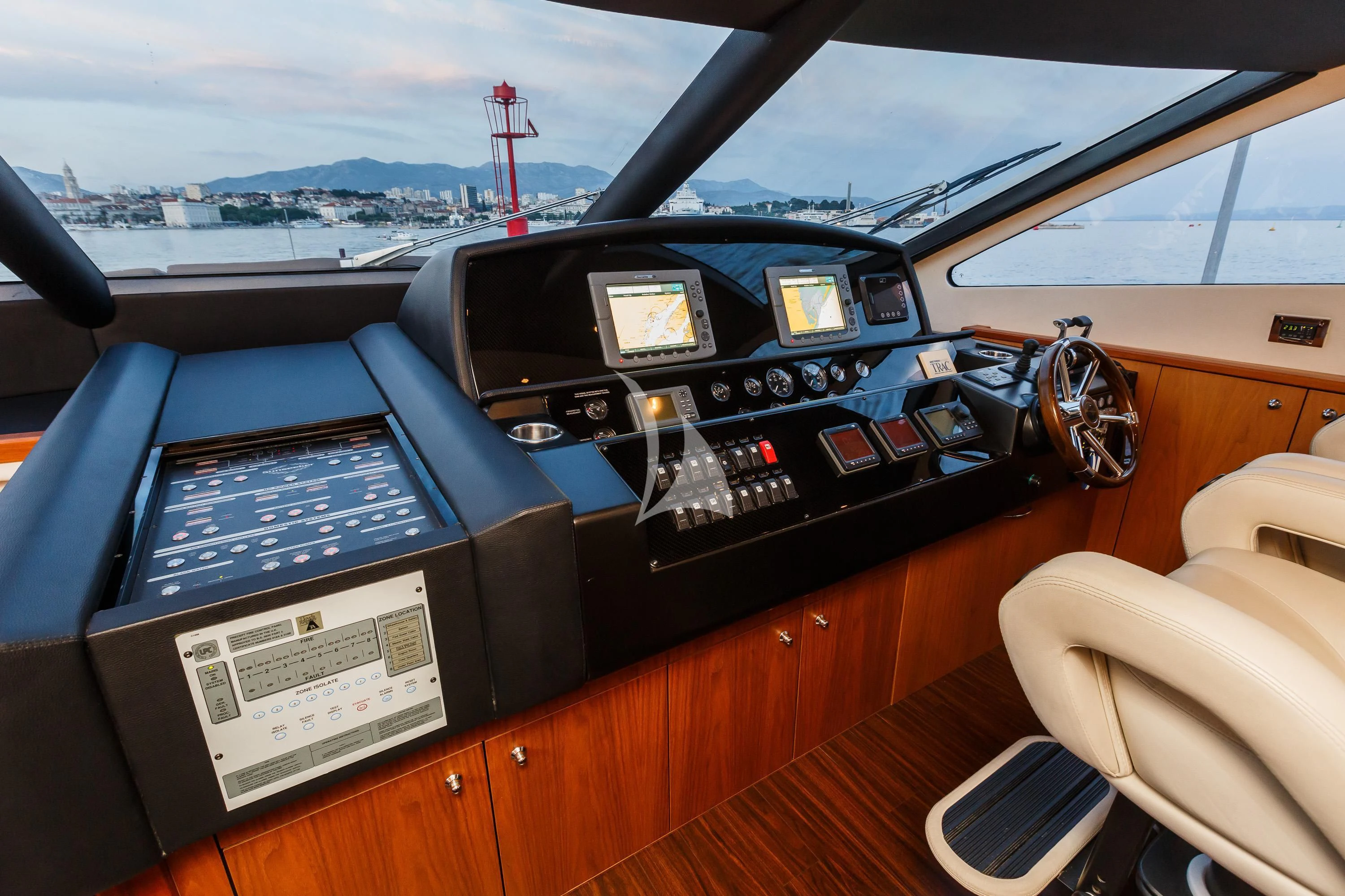 inside of a car aboard THE BEST WAY Yacht for Sale