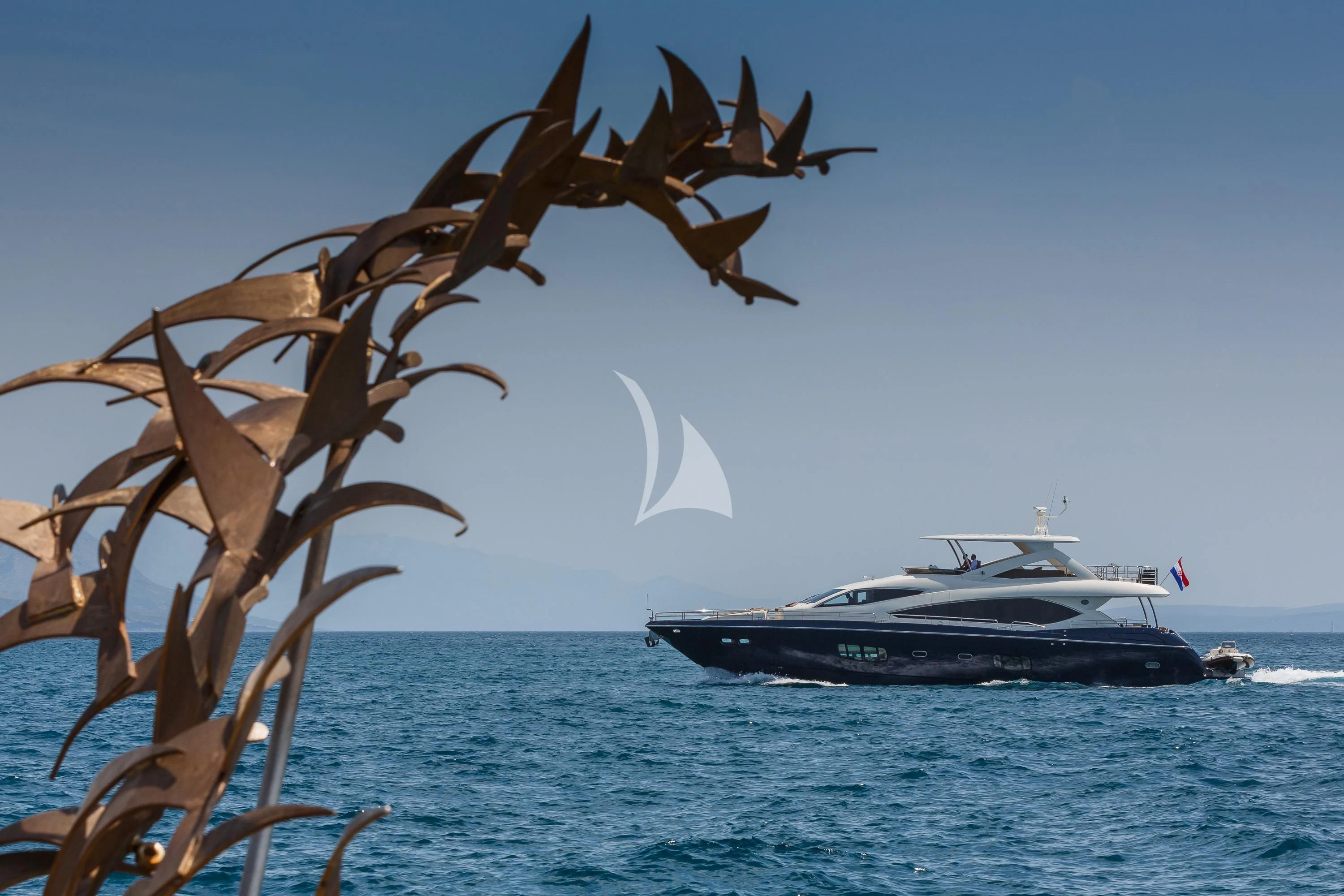a boat sailing in the sea aboard THE BEST WAY Yacht for Sale