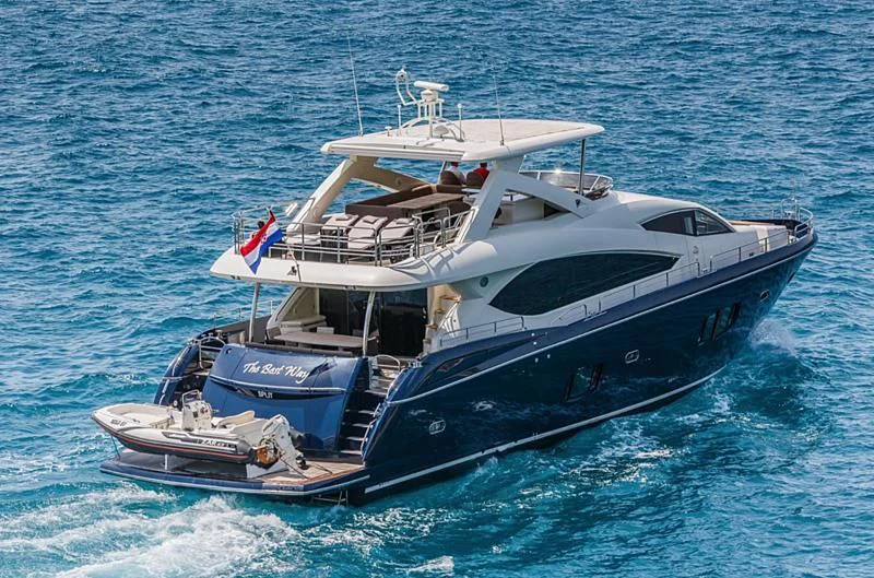 a boat on the water aboard THE BEST WAY Yacht for Sale