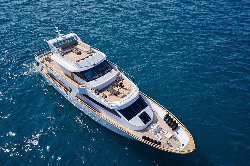 a boat in the water aboard WIDE LIBERTY Yacht for Sale