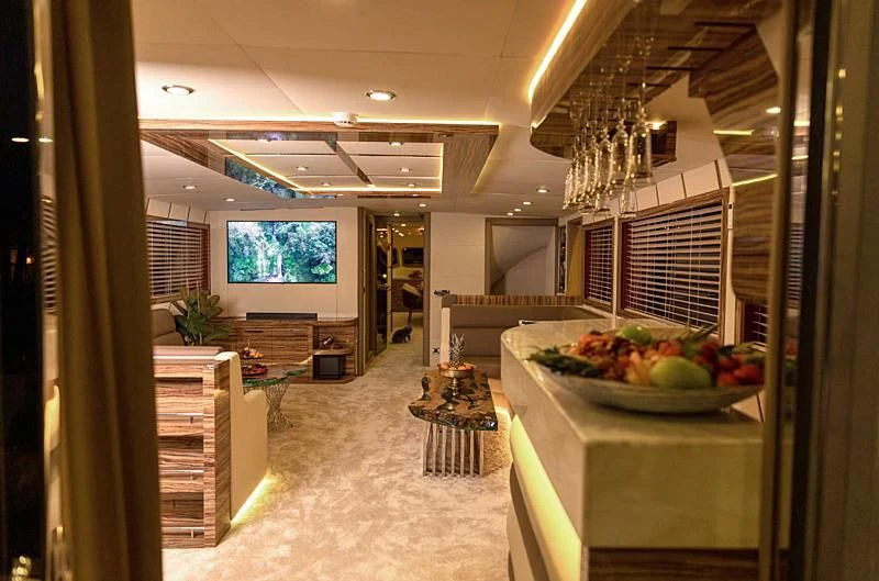 inside view of a building aboard WIDE LIBERTY Yacht for Sale