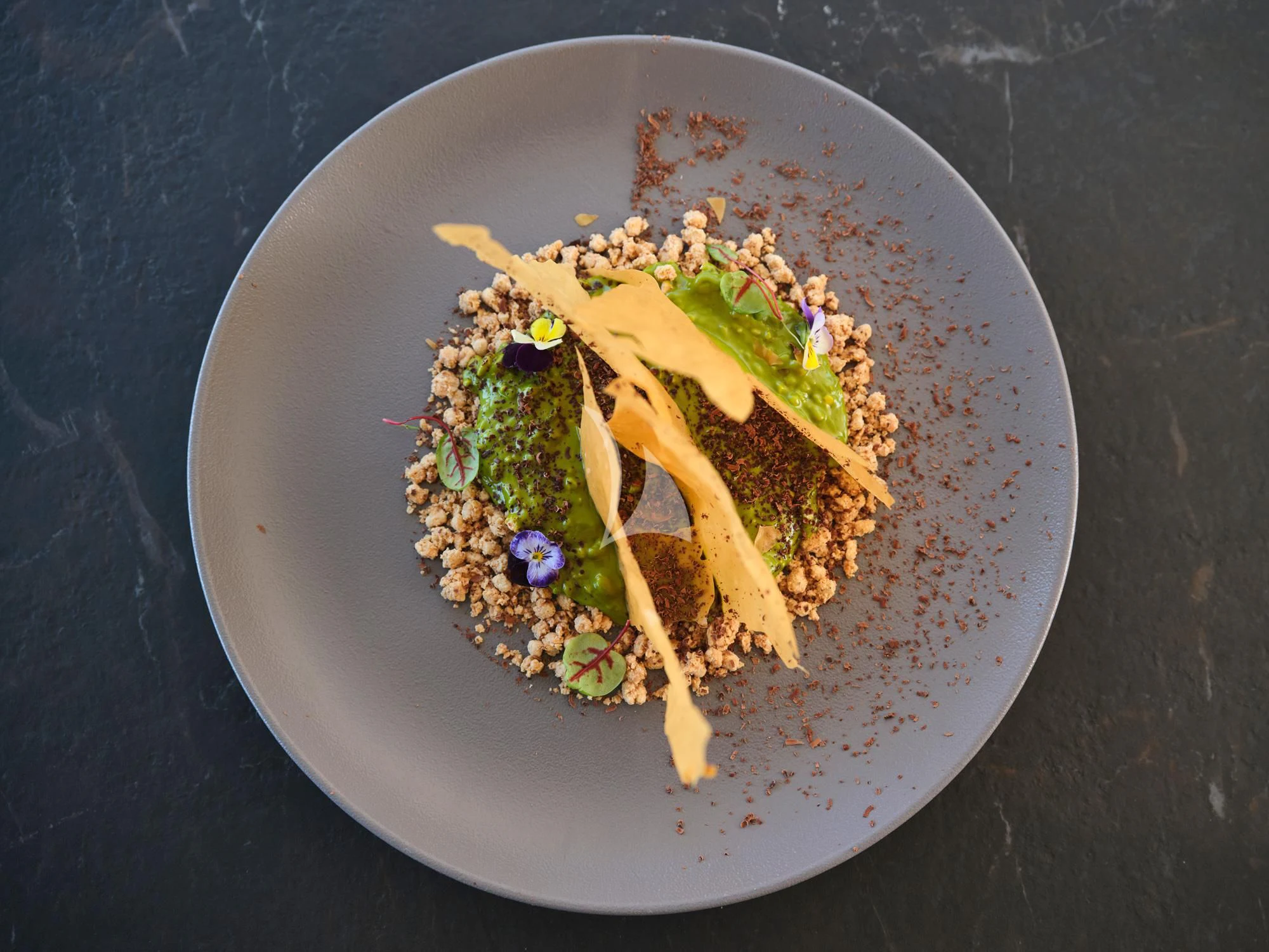 a plate of food aboard SEVEN S Yacht for Charter