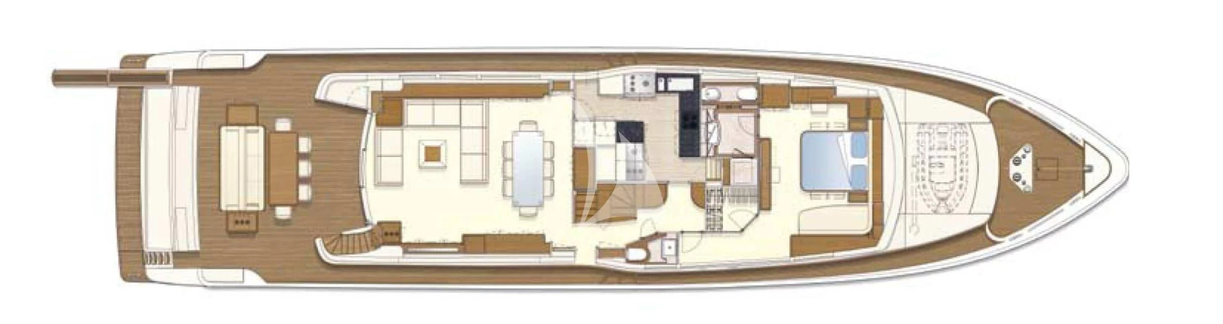 diagram aboard SEVEN S Yacht for Charter
