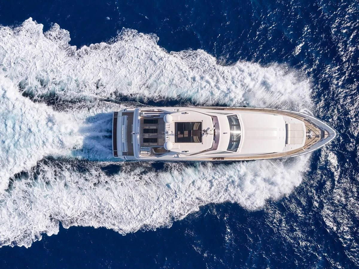 a satellite in the sky aboard SEVEN S Yacht for Charter