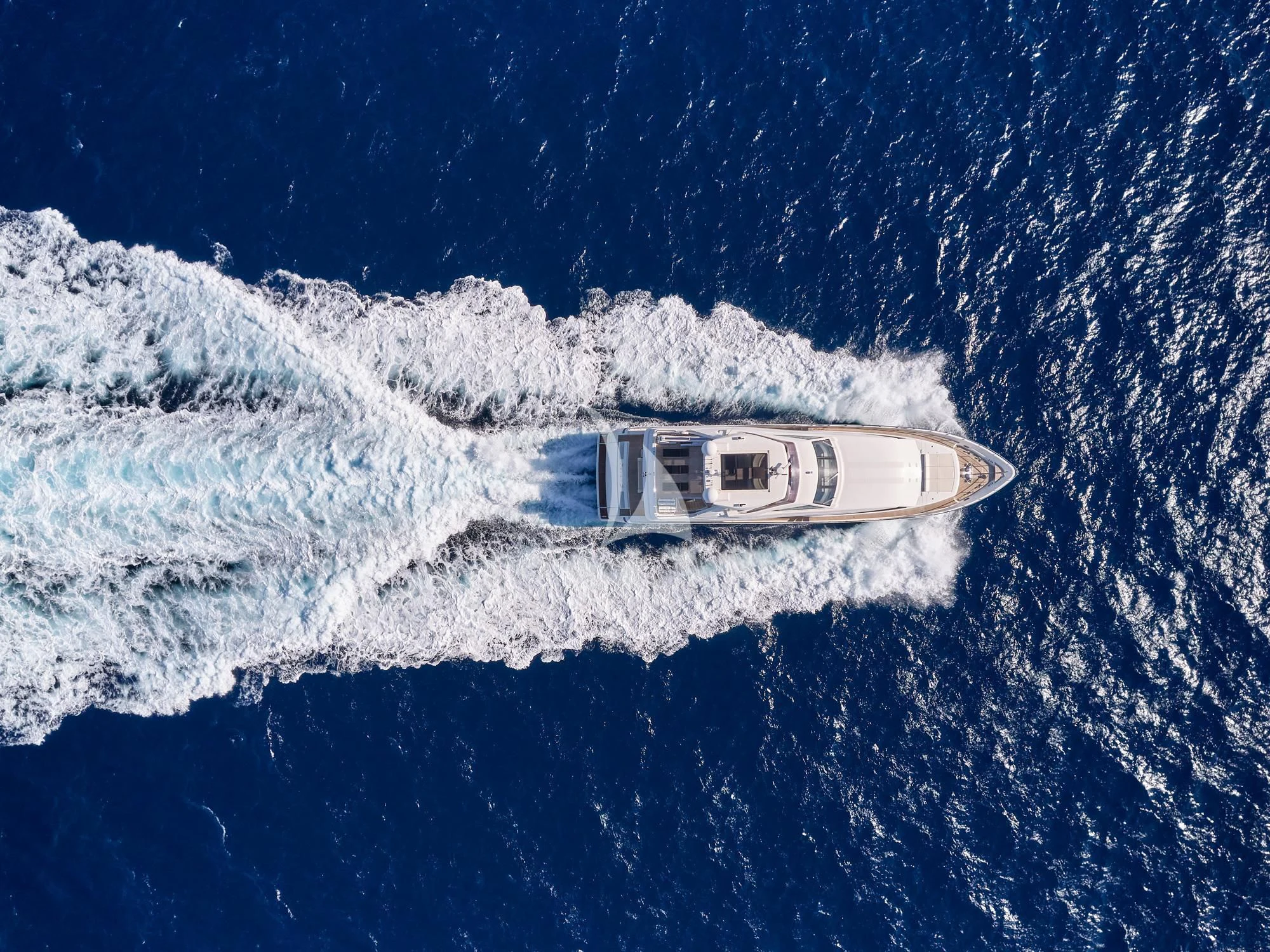 a boat in the water aboard SEVEN S Yacht for Charter