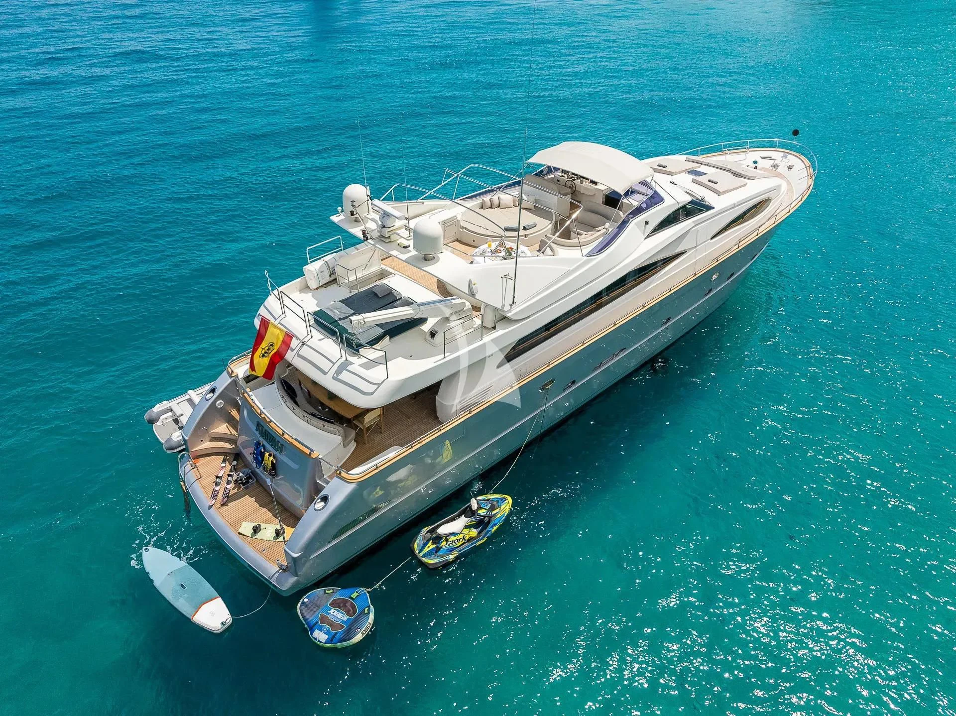 a boat on the water aboard KIAWAH II Yacht for Sale