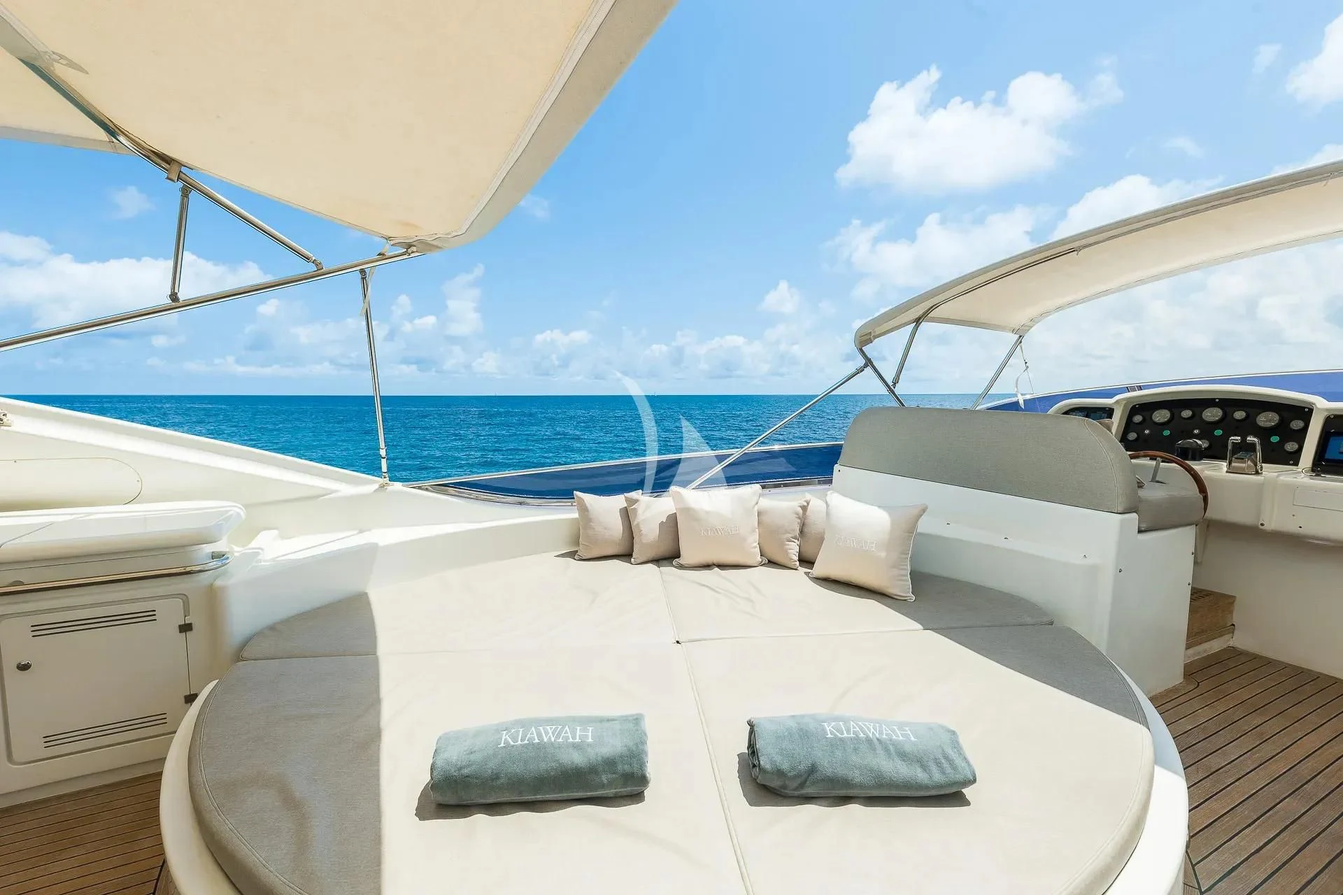 a boat on the water aboard KIAWAH II Yacht for Sale