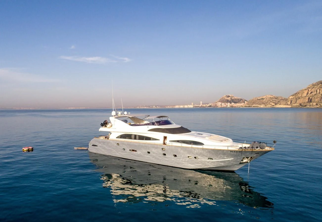 a boat in the water aboard KIAWAH II Yacht for Sale