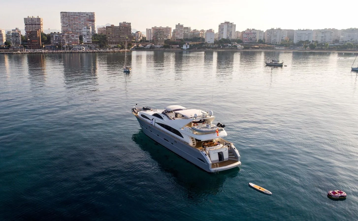 boats in the water aboard KIAWAH II Yacht for Sale