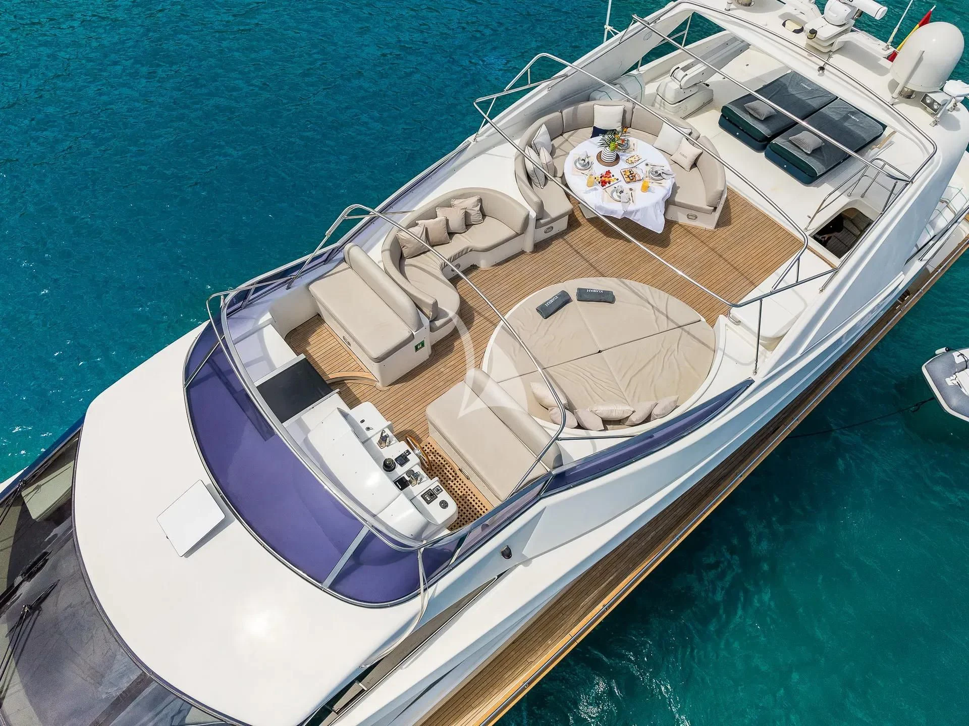 a boat on the water aboard KIAWAH II Yacht for Sale