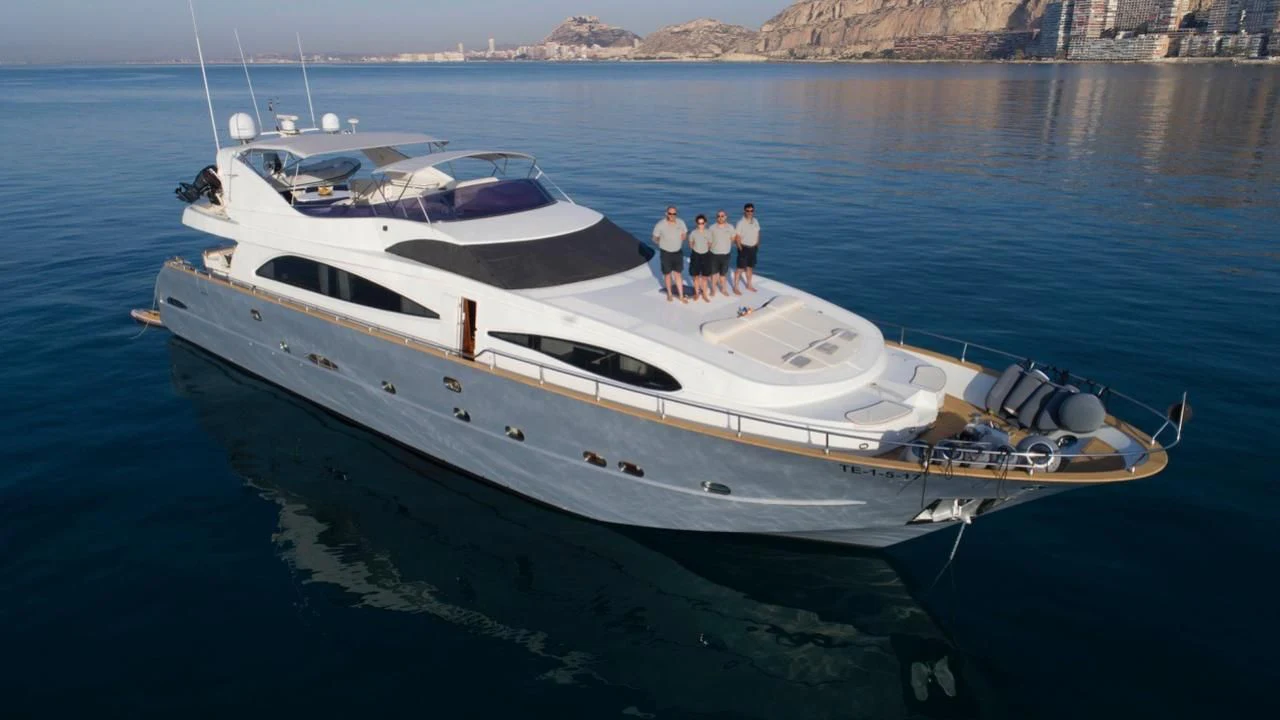 a boat on the water aboard KIAWAH II Yacht for Sale