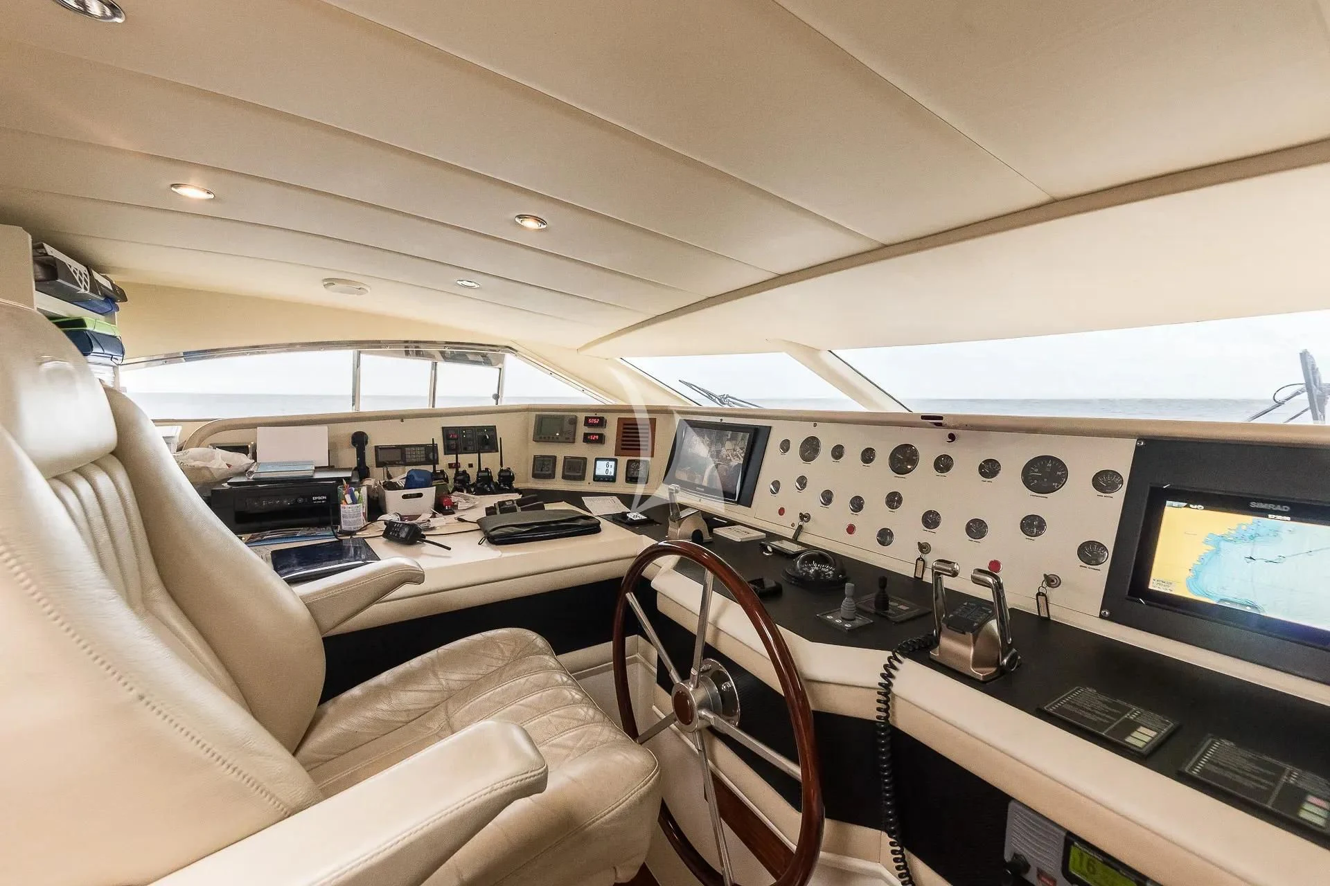 inside of a plane aboard KIAWAH II Yacht for Sale
