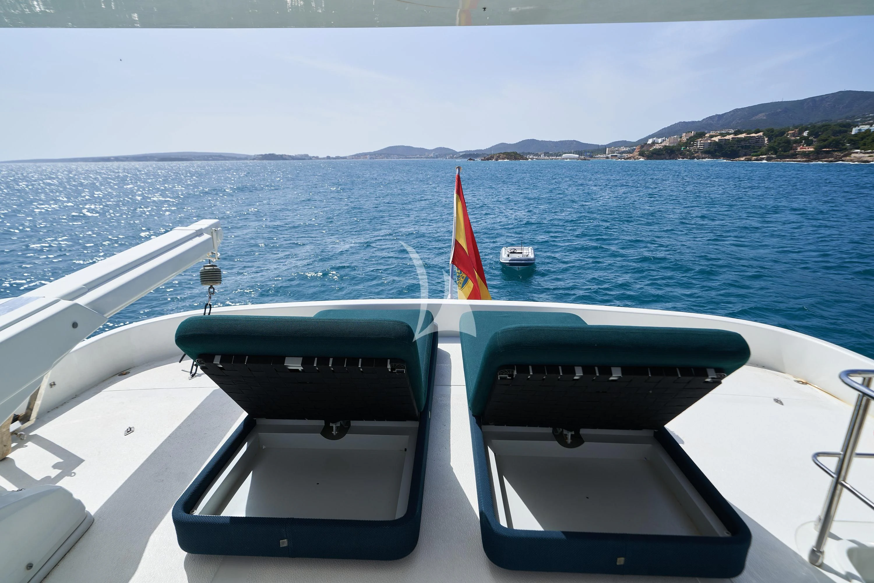 a boat on the water aboard KIAWAH II Yacht for Sale