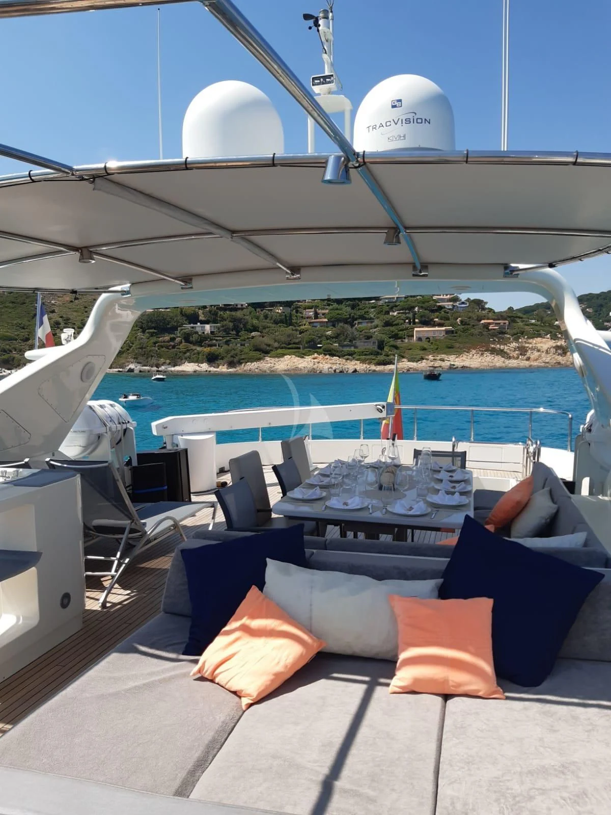 a boat on the water aboard YLANG YLANG Yacht for Sale