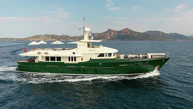 a boat in the water aboard W EXPLORER Yacht for Sale